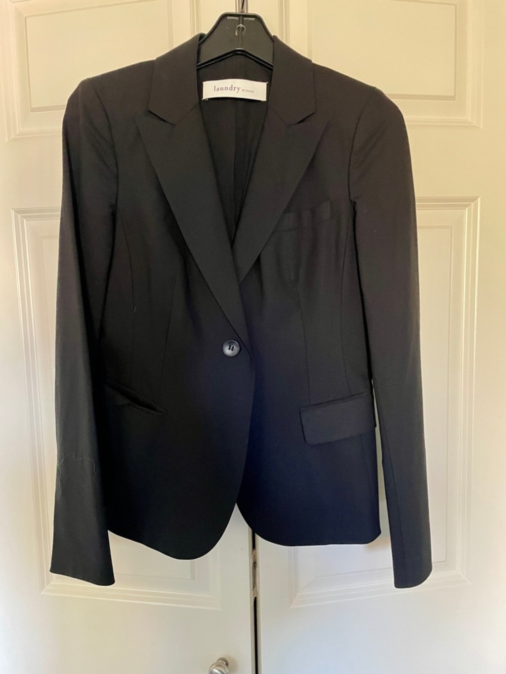Laundry by Shelli Segal Black Single-Button Blazer size 4